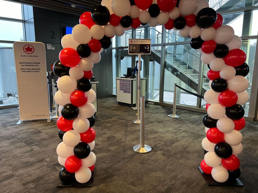 Air Canada launches new flight from Austin to Montreal at AUS, May 3, 2024 (KXAN Photo/Todd Bailey)