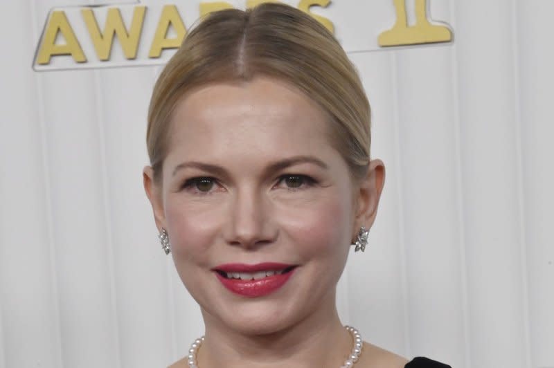 Michelle Williams attends the 29th annual SAG Awards at the Fairmont Century Plaza in Los Angeles on February 26. File Photo by Jim Ruymen/UPI