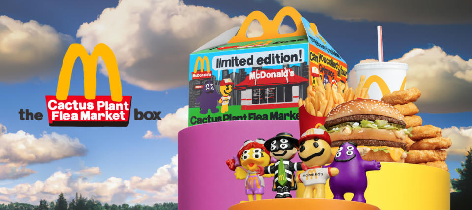 The Cactus Plant Flea Market x McDonald’s collab includes a special meal along with special toys.