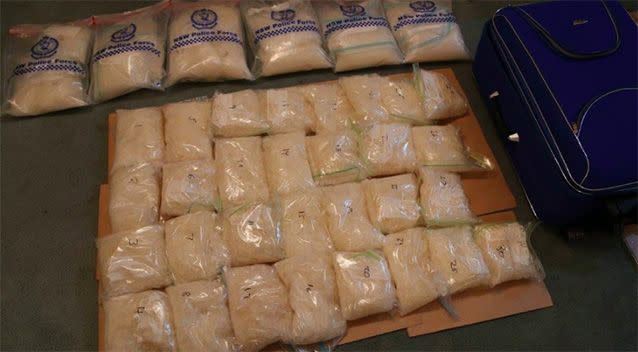 Police allege almost 90kg of ice was found. Photo: NSW Police