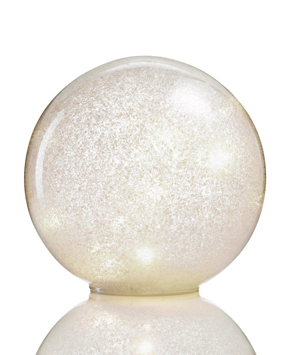 Holiday Lane 7-inch ball with LED twinkle light. (Photo: Macy’s)