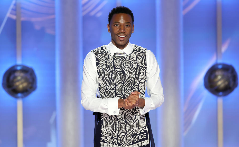 Host Jerrod Carmichael at the 80th Annual Golden Globe Awards/ (Rich Polk / NBC)