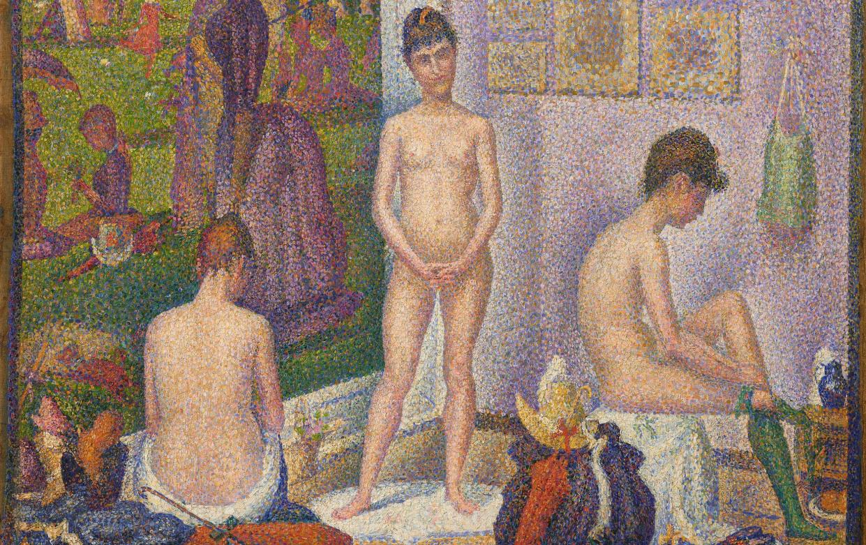 Georges Seurat's Les Poseuses (petite version) is part of Paul Allen's collection and has a record-busting $100 million estimate