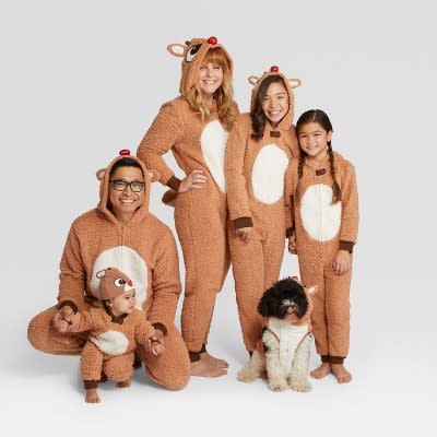 Holiday Rudolph the Red-Nosed Reindeer Family Union Suits Collection‎ (Photo: Target)