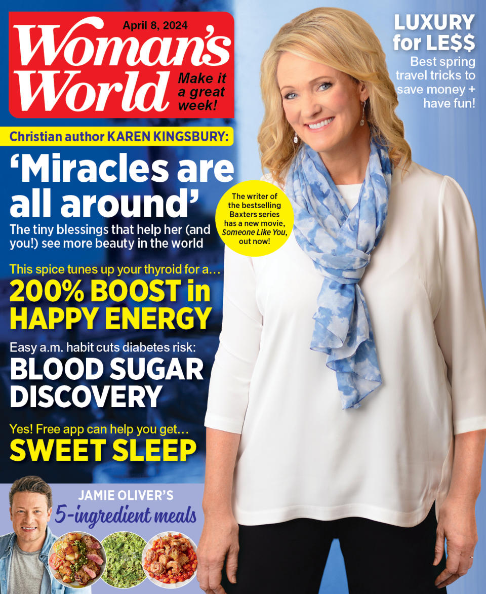 Karen Kingsbury on the cover of Woman's World