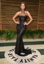 <p>Shayk wore a Versace gown to the event. </p>