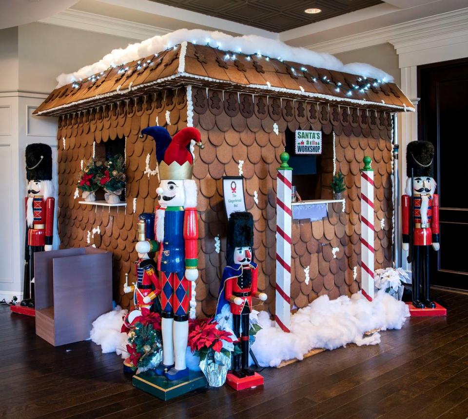 The Ballantyne, A Luxury Collection Hotel hosts an annual Gingerbread Lane, where you can vote for your favorite gingerbread house.