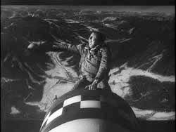 A nuclear bomb provides a very unusual steed for actor Slim Pickens to ride to an apocalyptic finish in the 1964 cult hit "Dr. Strangelove," showing Tuesday at the Drexel Theatre.