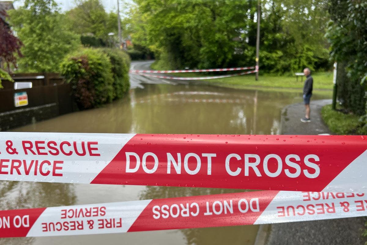 Flooding in Portsmouth Lane, Haywards Heath <i>(Image: Sussex News and Pictures)</i>
