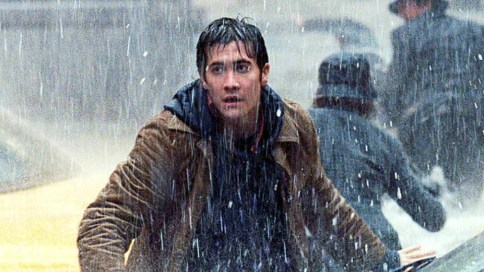 Jake Gyllenhaal in Roland Emmerich's environmental disaster movie 'The Day After Tomorrow' from 2004. (Credit: Fox)