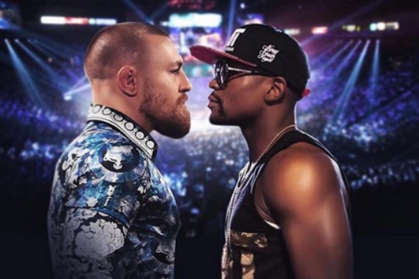 Conor McGregor's Instagram promo poster for the unsigned fight with Floyd Mayweather.