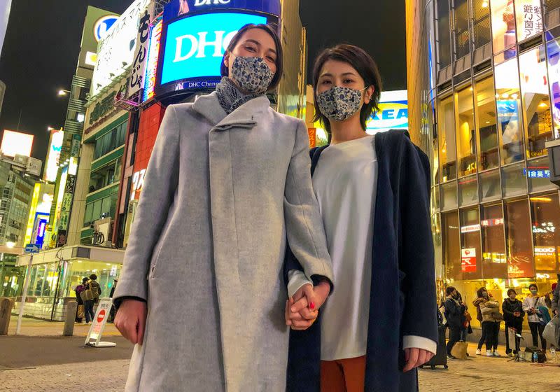 Lesbian couple Jenny and Narumi in Tokyo