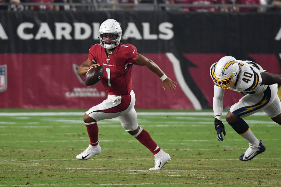 Kyler Murray's NFL debut was brief, but he showed off the athleticism and decision making that made him the No. 1 pick. (Getty)