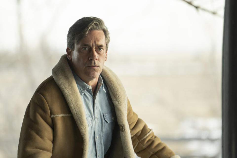 "FARGO" -- "Bisquik" -- Year 5, Episode 10 (Airs Jan 16)  Pictured:  Jon Hamm as Roy Tillman.  CR: Michelle Faye/FX