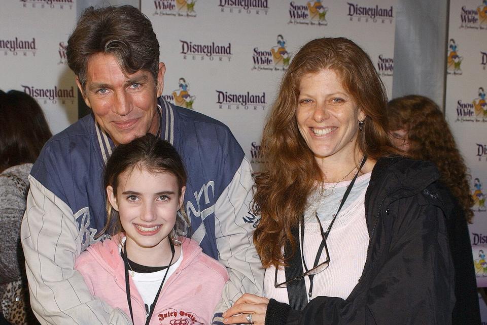 Eric Roberts, daughter Emma and wife Eliza during "Snow White - An Enchanting New Musical"