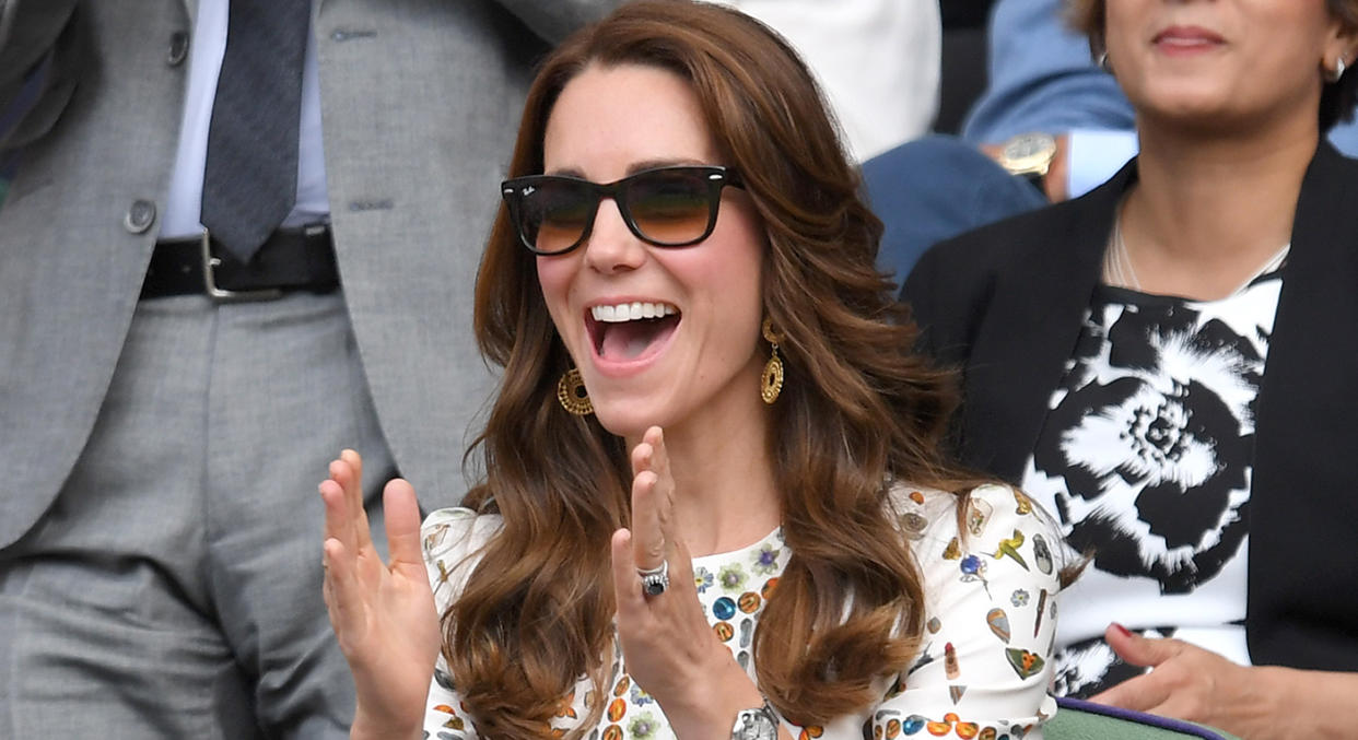 The Duchess of Cambridge has sported Ray Ban Wayfarer's over the years, and now they are on sale on Amazon.  (Getty Images)