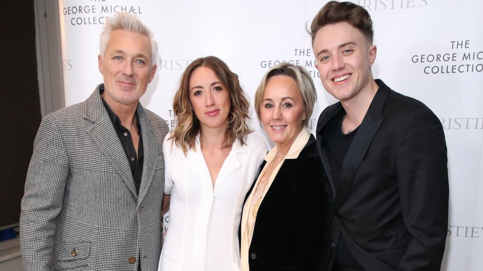 Harleymoon Kemp alongside her parents Martin and Shirlie Kemp and brother Roman Kemp 