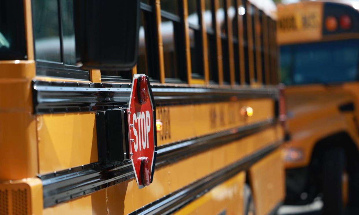 <span>Several studies have shown that chronic absenteeism has nearly doubled between 2019 and 2022.</span><span>Photograph: Joe Raedle/Getty Images</span>