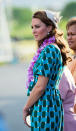 Catherine, Duchess of Cambridge arrives at Honiara International Airport on day 6 of the royal couple's Diamond Jubilee tour of the Far East on September 16, 2012 in Honiara, Guadalcanal Island, Solomon Islands. (Photo by Samir Hussein/WireImage)