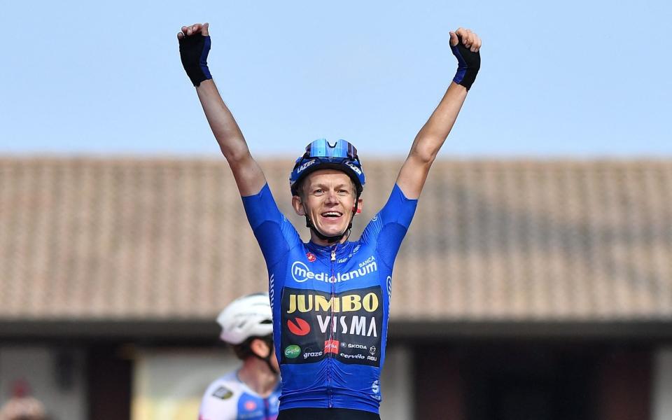 Koen Bouwman wins penultimate mountain stage at Giro d'Italia as Richard Carapaz keeps narrow 3sec lead - REUTERS