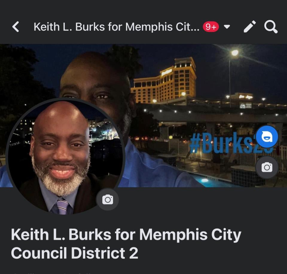 Keith L. Burks is seeking election to District 2 on the Memphis City Council in the Oct. 5, 2023 election.