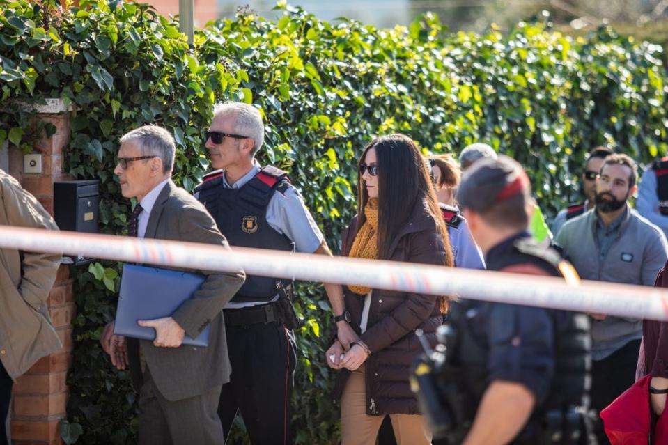 Rosa Peral entrando en la Audiencia de Barcelona