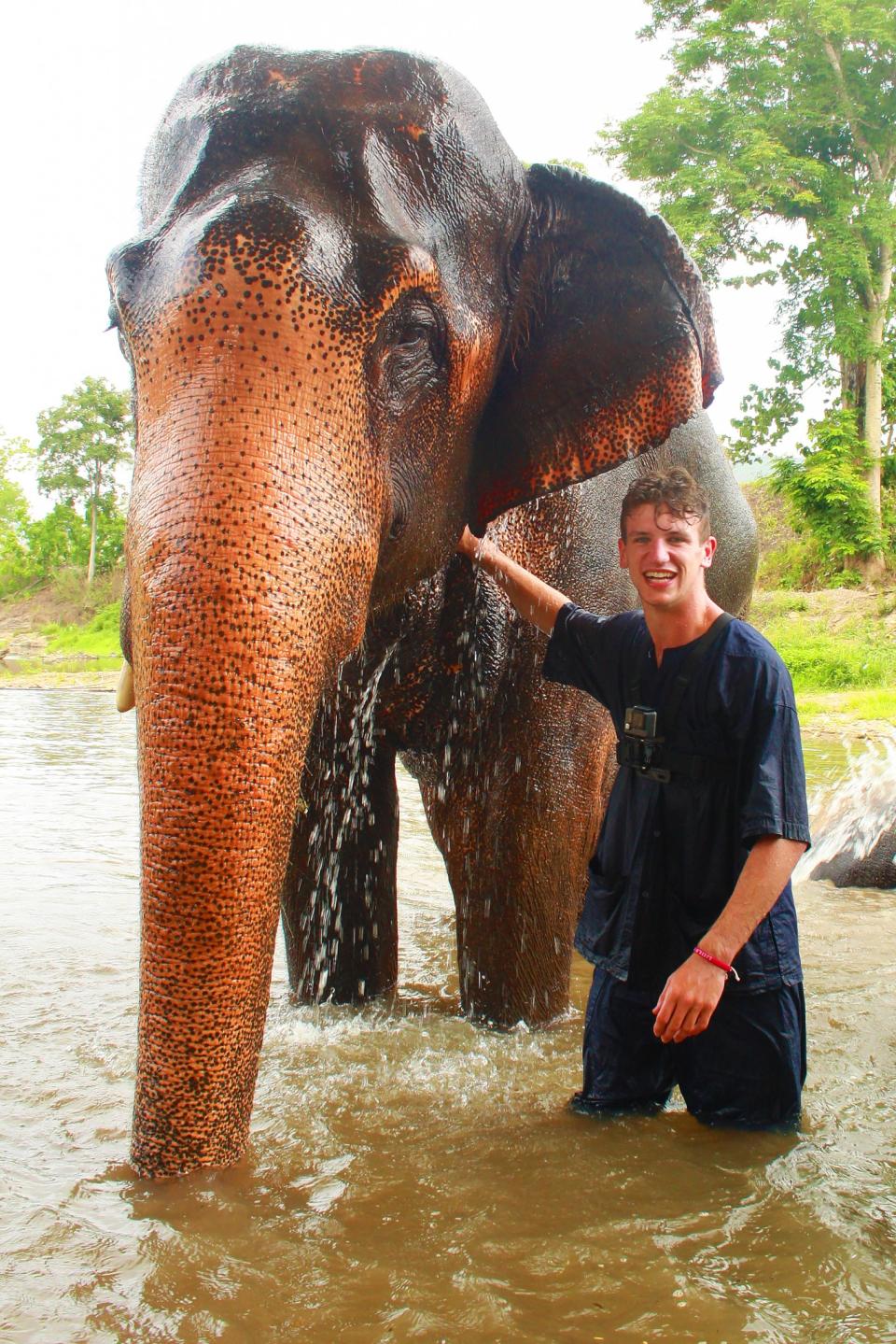 <p><span>Add a week working with elephants to your Thai honeymoon. </span><a rel="nofollow noopener" href="https://volunteeringjourneys.com/volunteer-with-elephants-thailand/#locations" target="_blank" data-ylk="slk:The project with Volunteering Journeys;elm:context_link;itc:0;sec:content-canvas" class="link "><span>The project with Volunteering Journeys</span></a><span> will see you help the mahouts care for the elephants, preparing their food, feeding them, cleaning their living area, walking with the elephants and bathing them in the local river. From £649pp per week including all accommodation and local transfers. [Photo: Volunteering Journeys]</span> </p>