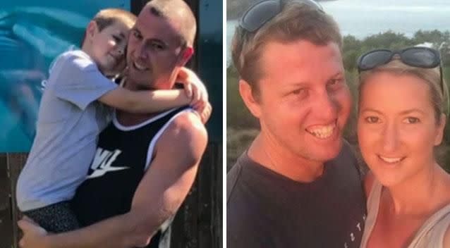 Daniel King, left, and Kurt Bull, right, died on Saturday at the Queensland Raceway at Willowbank. Photos: Supplied