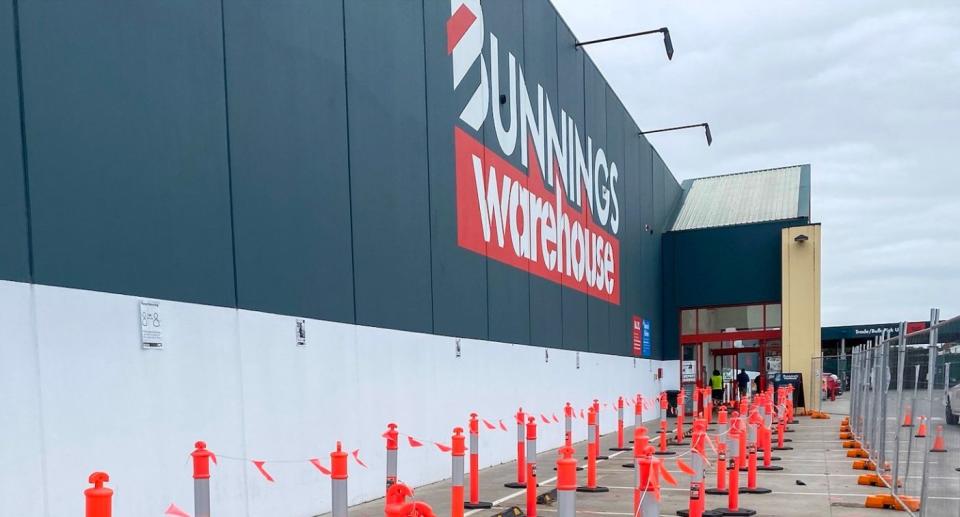 Bunnings entrance.