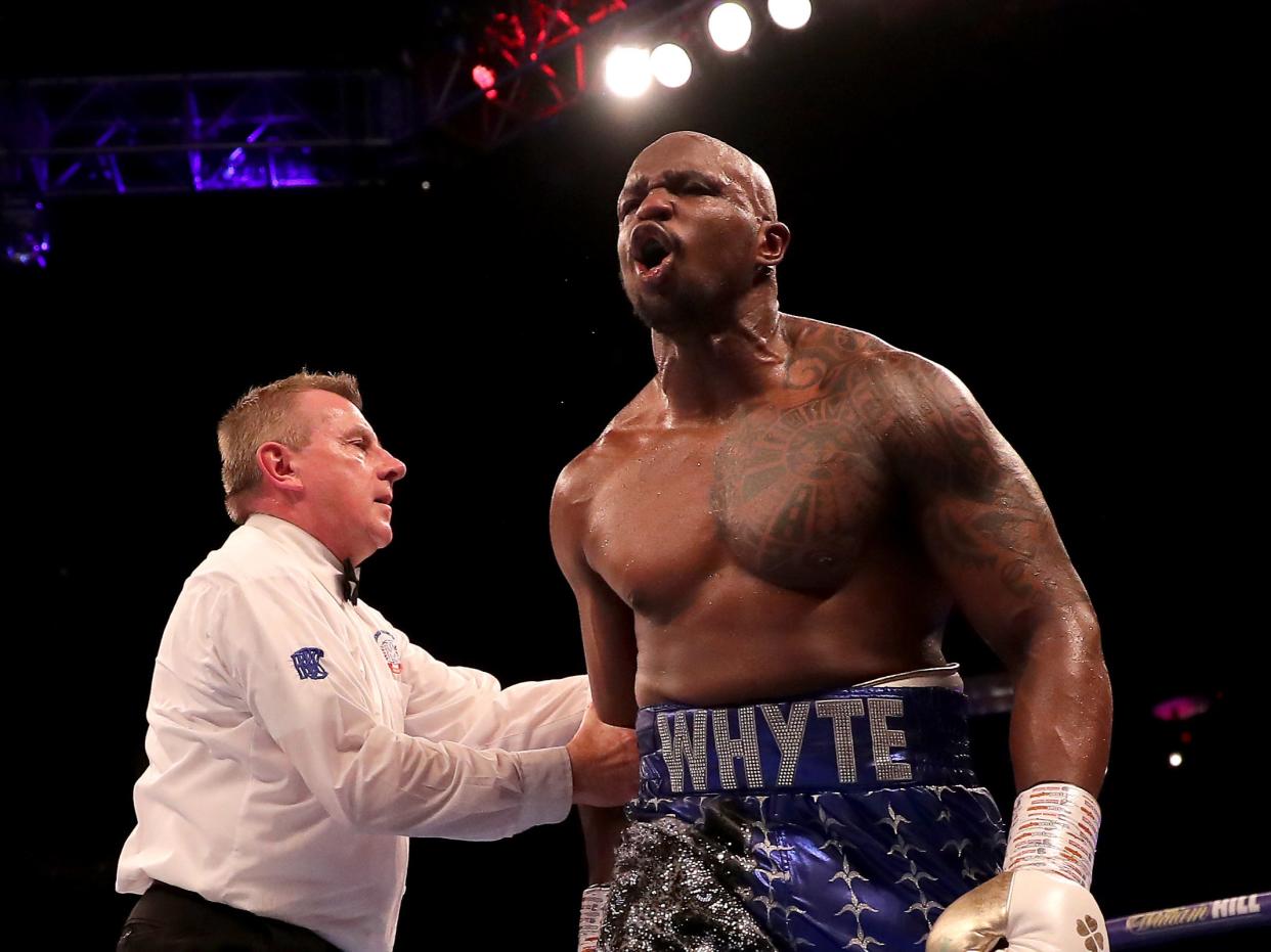 British heavyweight Dillian Whyte (Getty Images)