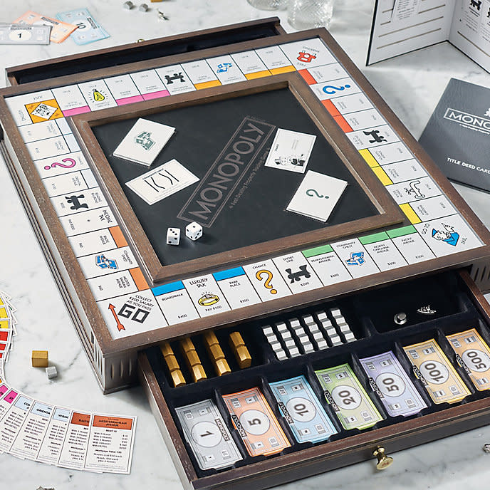 <p><a href="https://go.redirectingat.com?id=74968X1596630&url=https%3A%2F%2Fwww.frontgate.com%2Fheirloom-monopoly-board-game%2F1496423&sref=https%3A%2F%2Fwww.bestproducts.com%2Flifestyle%2Fg1453%2Ffathers-day-gifts-ideas%2F" rel="nofollow noopener" target="_blank" data-ylk="slk:Shop Now;elm:context_link;itc:0;sec:content-canvas" class="link ">Shop Now</a></p><p>Heirloom Monopoly Board Game</p><p>frontgate.com</p><p>$279.20</p>
