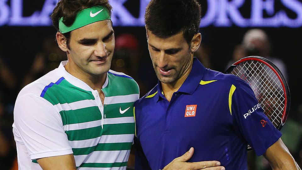 Federer and Djokovic have a long rivalry. Pic: Getty