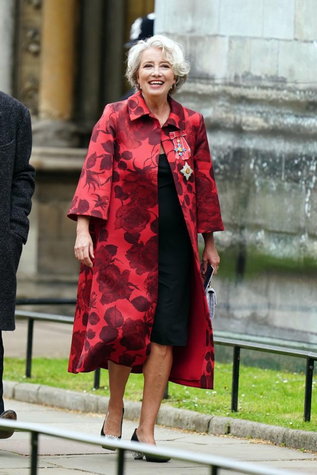 Dame Emma Thompson in Emilia Wickstead (Getty Images)