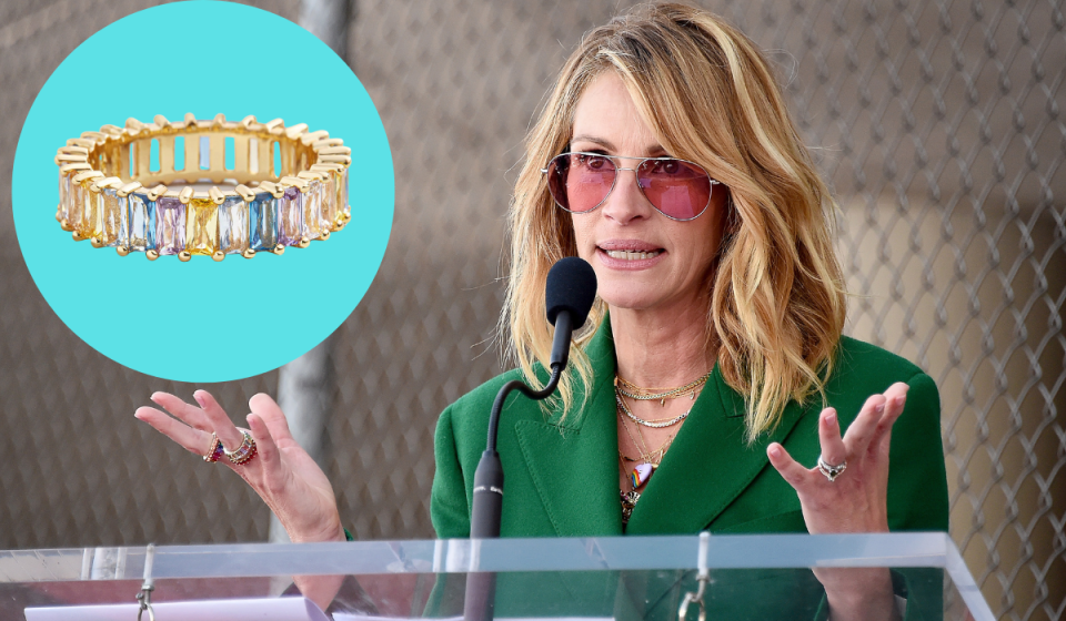 Julia Roberts and BaubleBar Ring