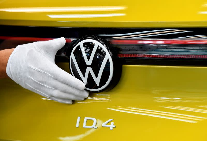 FILE PHOTO: VW shows electric SUV ID 4 during a photo workshop
