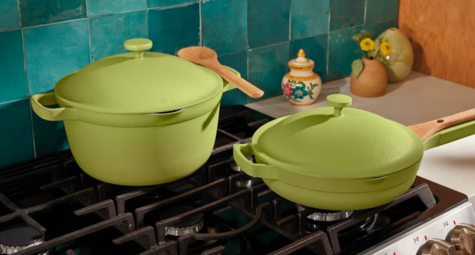 The Always Pan comes in Acid, a bright new shade for spring. Image via Our Place.