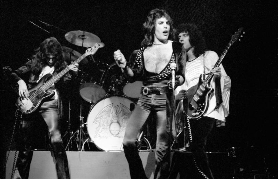 Queen in concert, mid-70s.