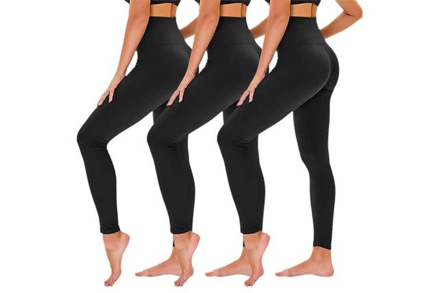 Leggings PERFECTION!' 100,000  shoppers have awarded these soft, stylish  leggings a full five stars saying they're better than lululemon - and  they're only $11.99