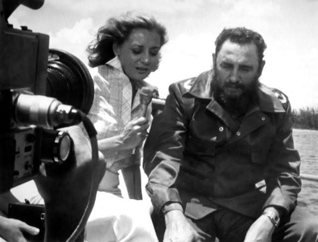 Barbara Walters interviews Cuban president Fidel Castro in 1977. / Credit: ABC Photo Archives