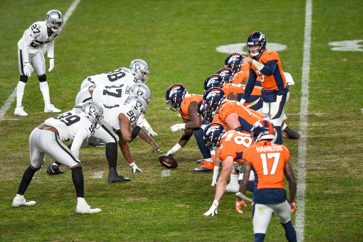 The Denver Broncos have had a big shift in their 2021 win total odds. (Photo by Dustin Bradford/Icon Sportswire via Getty Images)