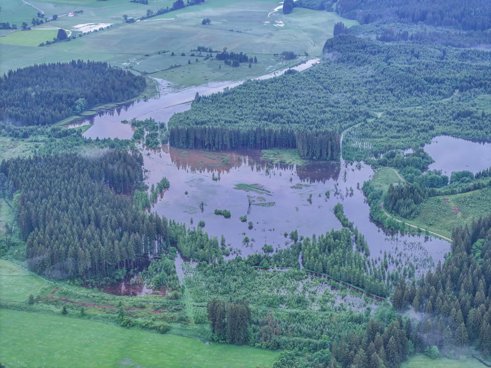 Hochwasser in Baden-Württemberg - Leutkirch im Allgäu (Bild: dpa)