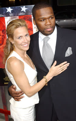 Sheryl Crow and 50 Cent at the Los Angeles premiere of MGM's Home of the Brave