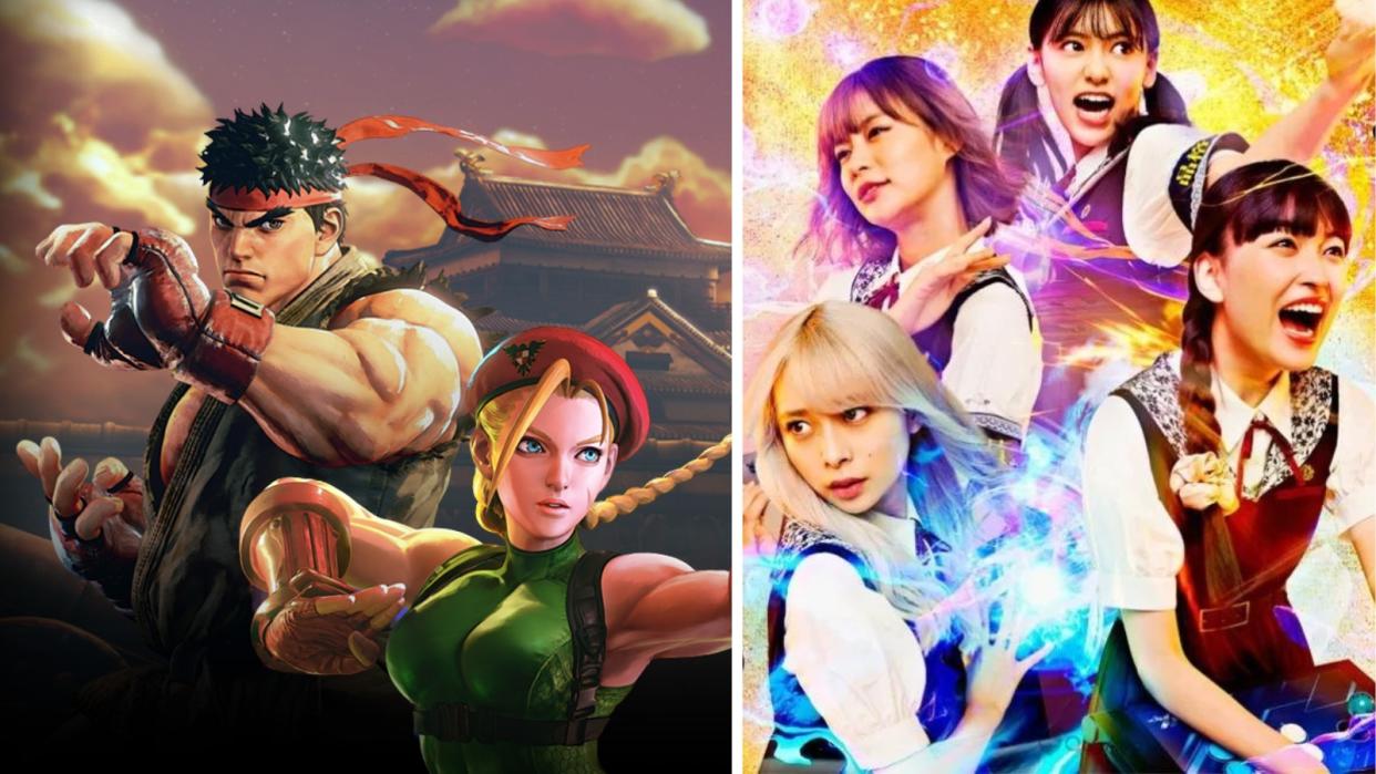 Young Ladies Don't Play Fighting Games features a story about elegant girls in an exclusive and prestigious girls' school, who are also passionate about gaming, especially fighting games like Street Fighter V. (Photo: CAPCOM, NTT DOCOMO Inc.)