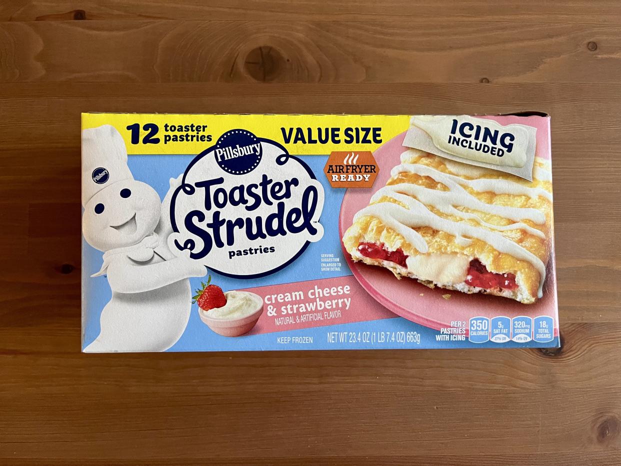 Cream Cheese and Strawberry Toaster Strudel