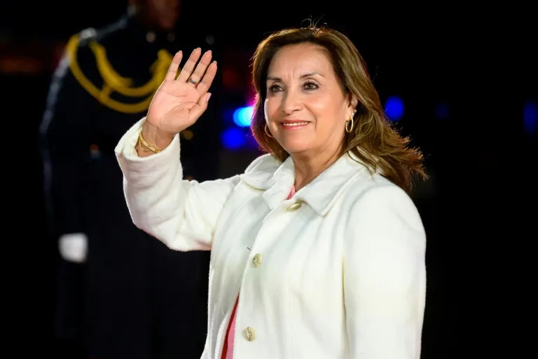 President Boluarte, who holds low approval ratings, is being investigated for suspected illegal enrichment and failing to declare her luxury timepieces (JOSH EDELSON)