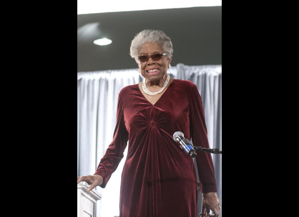Maya Angelou speaks during the AARP Magazine's 2011 Inspire Awards in Washington, D.C. 