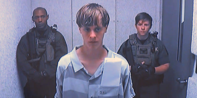 Dylann Roof appears via video before a judge in Charleston, S.C., on Friday, June 19, 2015. The 21-year-old accused of killing nine people inside a black church in Charleston made his first court appearance, with the relatives of all the victims making tearful statements. (Centralized Bond Hearing Court, of Charleston, S.C. via AP) (Photo: )