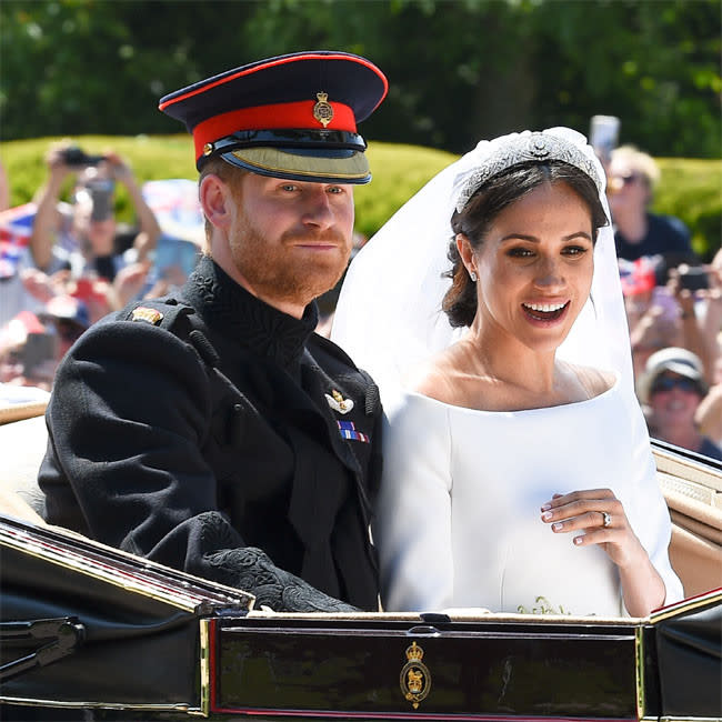 El príncipe Harry el día de su boda con Meghan Markle credit:Bang Showbiz