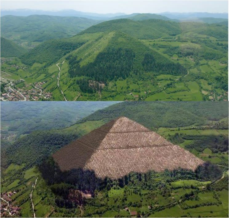 Una montaña natural y un poco de photoshop es lo único que se necesita para montar un fake