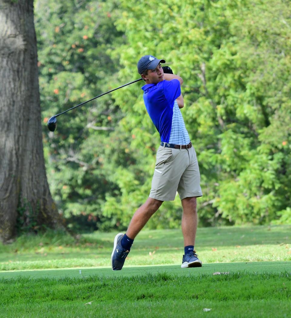 Madeira's Luke Isgrig at Indian Hill's Camargo Club in 2021, which recently ranked No. 2 among private golf courses in Ohio.